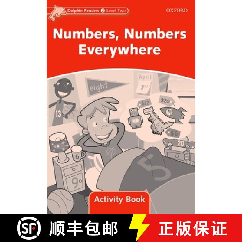 【3-4周达】Dolphin Readers: Level 2: 425-Word Vocabulary Numbers, Numbers Everywhere Activity Book [9780194401586]