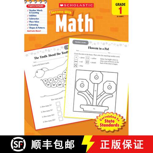 预订 Scholastic Success with Math, Grade 1 (Scholastic Success with Workbooks: Math) [9780545200714]