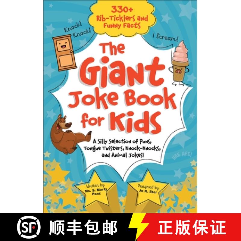 【3-4周达】The Giant Joke Book for Kids: A Silly Selection of Puns, Tongue Twisters, Knock-Knocks, an... [9781642694352]