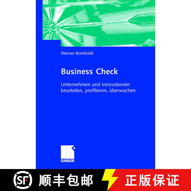 【3-4周达】Business Check : Unternehmen und Innovationen beurteilen, profilieren, überwachen [9783322902122] - 实物图