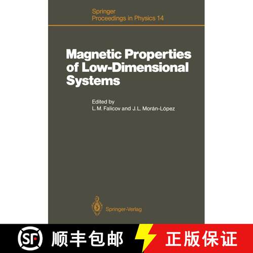 【3-4周达】Magnetic Properties of Low-Dimensional Systems : Proceedings of an International Workshop ... [9783642710148]