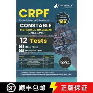 【3-4周达】CRPF Constable Technical and Tradesman Exam 2023 (English Edition) - 8 Full Length Mock Te... [9789355566348]