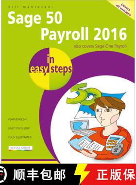 【3-4周达】Sage 50 Payroll 2016 in Easy Steps [9781840787177]