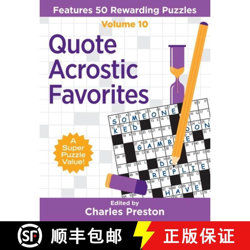 预订 Quote Acrostic Favorites: Features 50 Rewarding Puzzles [9781734048377]
