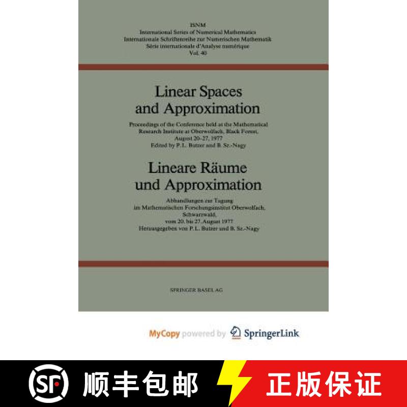 【2-3周达】Linear Spaces and Approximation / Lineare Raume und Approximation: Proceedings of the Conf... [9783034871815]