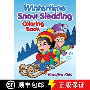 【3-4周达】Wintertime Snow Sledding Coloring Book [9781683775256]