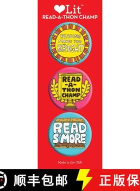 【3-4周达】Read-A-Thon 3-Button Assortment [9781423651918]