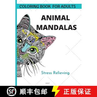 【3-4周达】Animal Mandalas: Coloring your own animal mandala book, Amazing coloring book for adults a... [9781803895017]