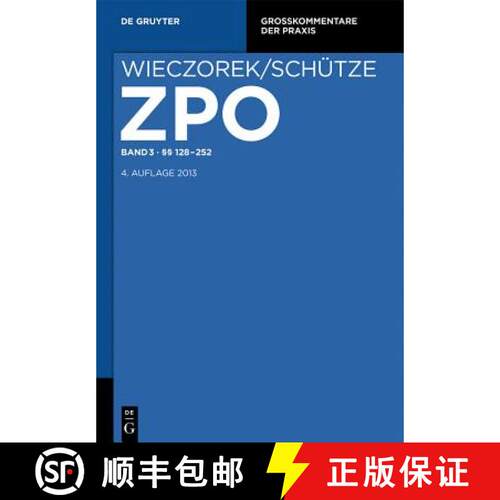 【3-4周达】精装 §§ 128-252 [9783110248388]