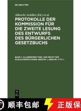 【3-4周达】Allgemeiner Theil Und Recht Der Schuldverhältnisse Abschn. I, Abschn. II Tit. I. [9783112376232]