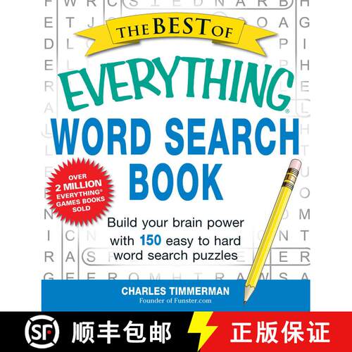 【3-4周达】The Best of Everything Word Search Book: Build Your Brain Power with 150 Easy to Hard Word... [9781440558818]