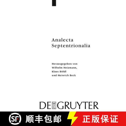 【3-4周达】精装 Analecta Septentrionalia – Beiträge zur nordgermanischen Kultur– und Literaturgesc... [9783110218695]