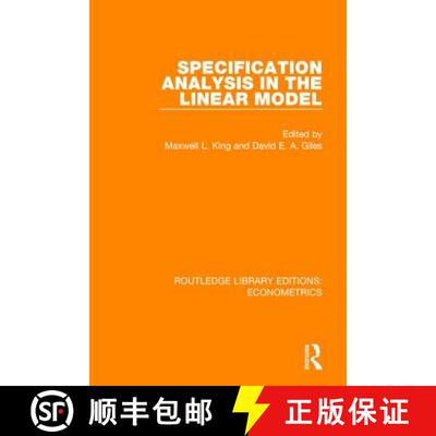 【3-4周达】Specification Analysis in the Linear Model: (In Honour of Donald Cochrane) [9780815350545]