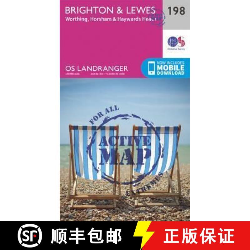 【3-4周达】Brighton & Lewes, Haywards Heath [9780319475218]