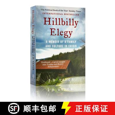 现货 乡下人的悲歌 英版 Hillbilly Elegy: A Memoir of a Family and Culture in Crisis [9780008220563]