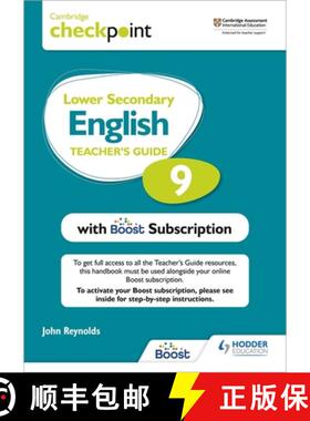 【3-4周达】Cambridge Checkpoint Lower Secondary English Teacher's Guide 9 with Boost Subscription: Ho... [9781398300682]
