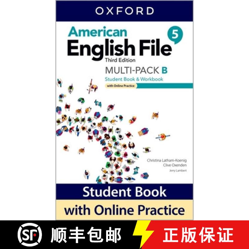 【3-4周达】American English File Level 5 Student Book/Workbook Multi-Pack B with Online Practice [9780194907217]