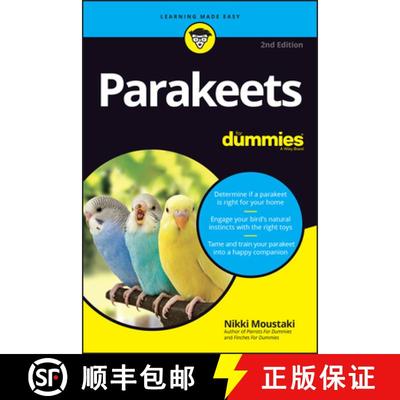 【3-4周达】Parakeets For Dummies, 2Nd Edition [Wiley生活类] [9781119755241]