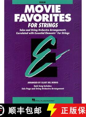 预订 Essential Elements Movie Favorites for Strings: Violin Book (Parts 1/2) [9780793584192]