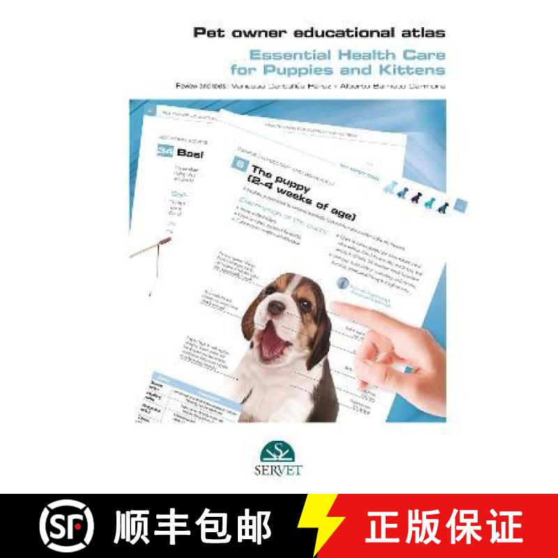 【3-4周达】Pet Owner Educational Atlas - Basic Care for Puppies and Kittens [9788418020735]