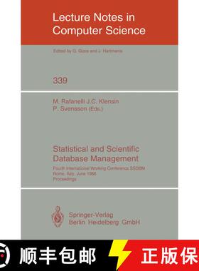 【3-4周达】Statistical and Scientific Database Management : Fourth International Working Conference S... [9783540505754]