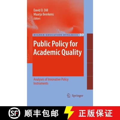 【3-4周达】Public Policy for Academic Quality : Analyses of Innovative Policy Instruments [9789400732223]