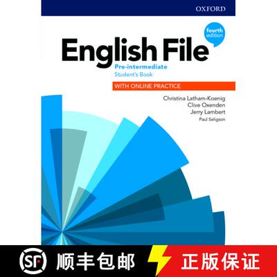 【3-4周达】English File: Pre-Intermediate: Student's Book with Online Practice [9780194037419]