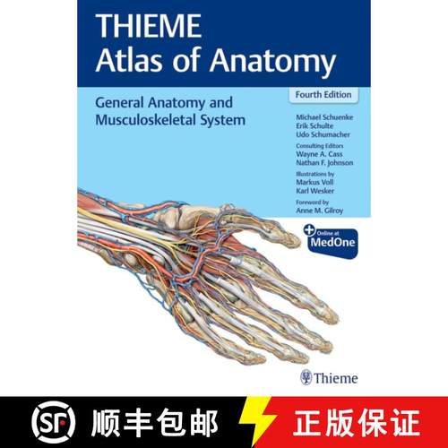 【3-4周达】General Anatomy and Musculoskeletal System (Thieme Atlas of Anatomy) [9781684205899]