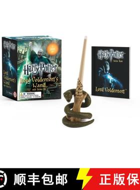 【3-4周达】Harry Potter Lord Voldemort's Wand with Sticker Kit [With Book(s) and 8-Inch Light-Up Repl... [9780762452415]