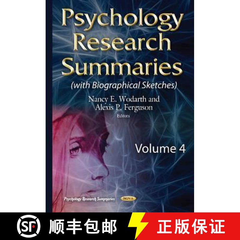 【3-4周达】Psychology Research Summaries: Volume 4 [9781634829588]