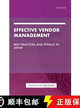 【3-4周达】Effective Vendor Management - Best Practices and Pitfalls to Avoid [9781446729557]