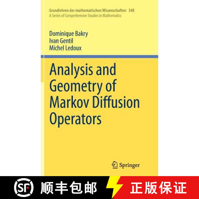 【3-4周达】Analysis and Geometry of Markov Diffusion Operators [9783319343235]