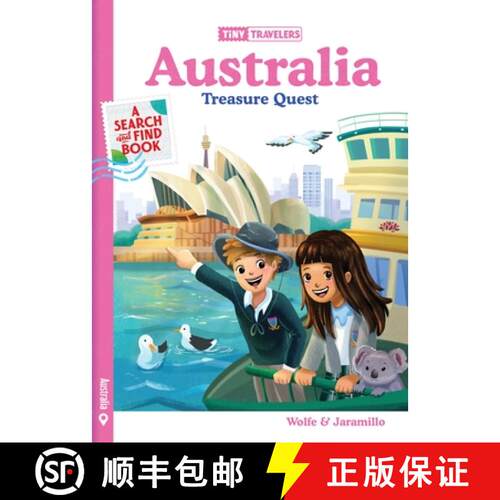 【3-4周达】精装 Tiny Travelers Australia Treasure Quest [9781954689046]
