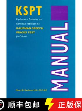 【3-4周达】Kaufman Speech PRAXIS Test for Children, Booklets [9780814324684]