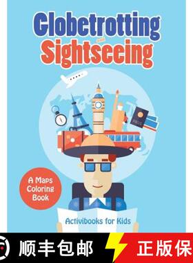 【3-4周达】Globetrotting and Sightseeing, A Maps Coloring Book [9781683219156]