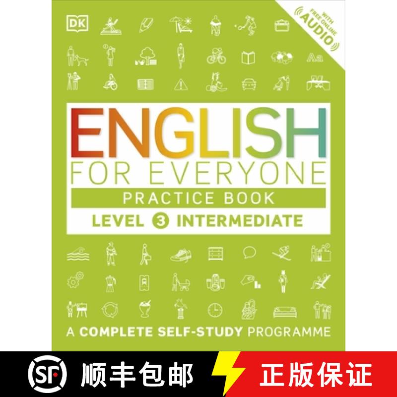 预订 English for Everyone Practice Book Level 3 Intermediate: A Complete Self-Study Programme [9780241243527]