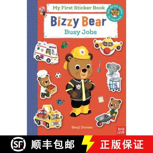 【3-4周达】Bizzy Bear My First Sticker Book: Busy Jobs: with 40 big stickers for little hands! [9781805135180]
