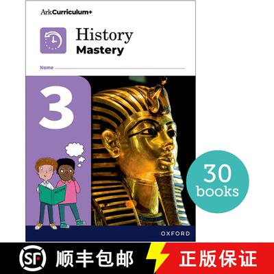 【3-4周达】History Mastery: History Mastery Pupil Workbook 3 Pack of 30 [9781382034425]
