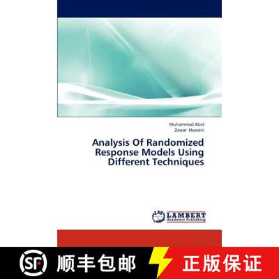 预订 Analysis Of Randomized Response Models Using Different Techniques [9783846508350]