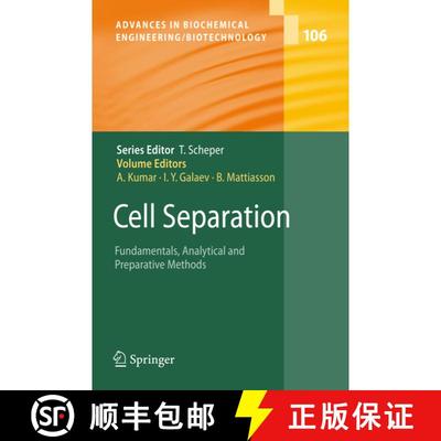【3-4周达】Cell Separation: Fundamentals, Analytical and Preparative Methods (Softcover reprint of ha... [9783642094545]