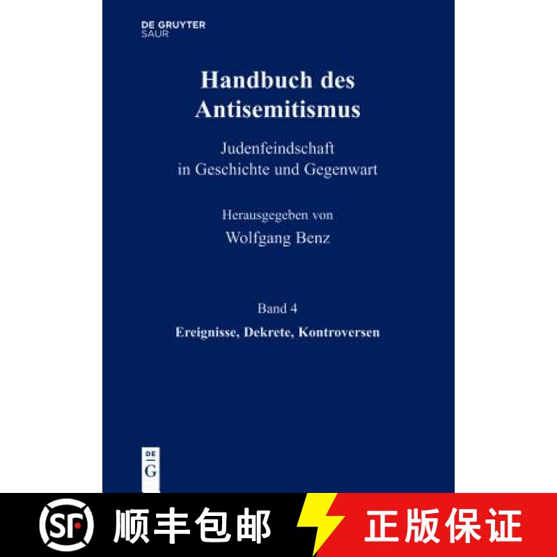 预订 Handbuch des Antisemitismus, Band 4, Ereignisse, Dekrete, Kontroversen [9783598240768]