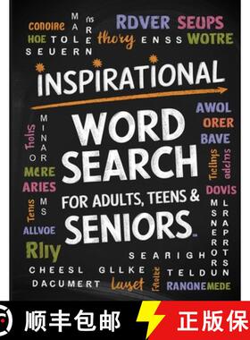 【3-4周达】Inspirational Word Search Book for Adults, Teens and Seniors:  Large Print Word Search Book [9788457513014]