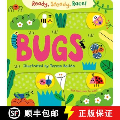 【3-4周达】Ready, Steady, Race! Bugs : An interactive tilt and slide book with multiple endings! [9781035069910]