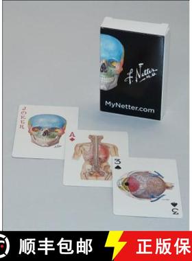 【3-4周达】Netter Playing Cards : Netter's Anatomy Art Card Deck (Single Pack) [9780323553797]