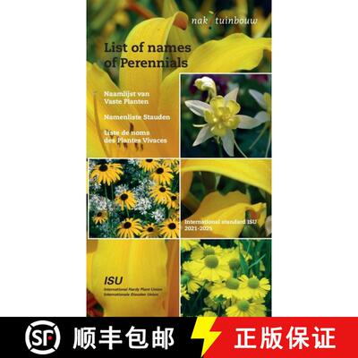 【3-4周达】List of Names of Perennials / Naamlijst van Vaste Planten / Namenliste Stauden / Liste de ... [9789081516945]