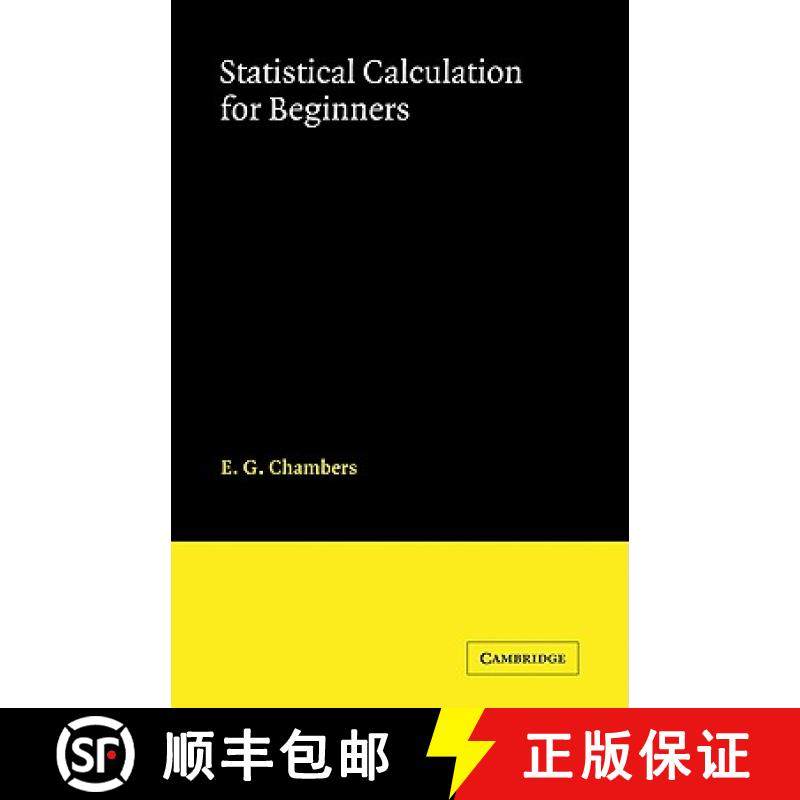 【3-4周达】Statistical Calculation for Beginners [9780521116206]