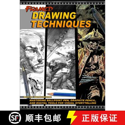 Framed Drawing Techniques: Mastering Ballpoint Pen, Graphite Pencil, and Digital Tools for Visual Sto... [9781624650406]