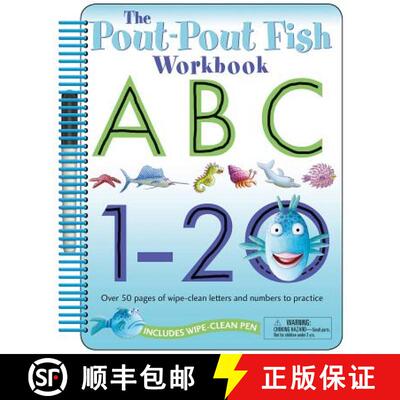 【3-4周达】The Pout-Pout Fish: Wipe Clean Workbook Abc, 1-20: Over 50 Pages of Wipe-Clean Letters and... [9781250061959]
