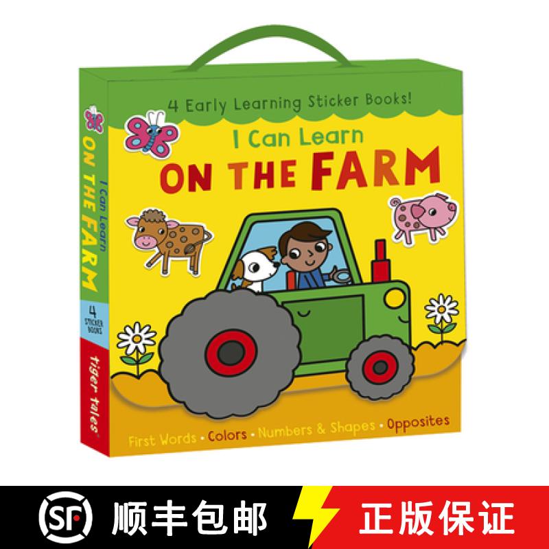 【3-4周达】I Can Learn on the Farm Boxed Set: First Words, Colors, Numbers and Shapes, Opposites [9781664340763]