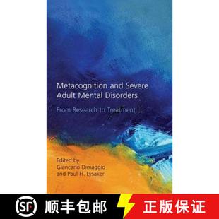 Metacognition 9781138884472 Treatment Disorders 3周达 From Severe and Adult Research Mental